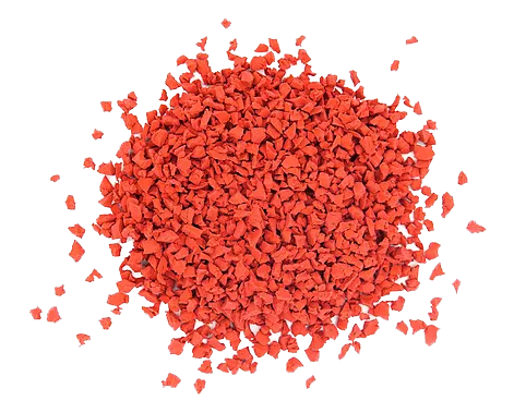 Rubber granules for rubber flooring